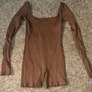 Brown Ripped Unitard size M
